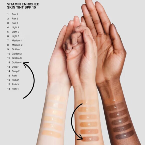 NEW Bobbi Brown Vitamin Enriched Hydrating Skin Tint SPF 15, MINI, GOLDEN 4 - Picture 5 of 10